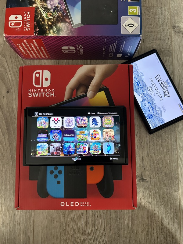 Nintendo Switch OLED 128 Gb нова(прошита, чіпована) + ігри